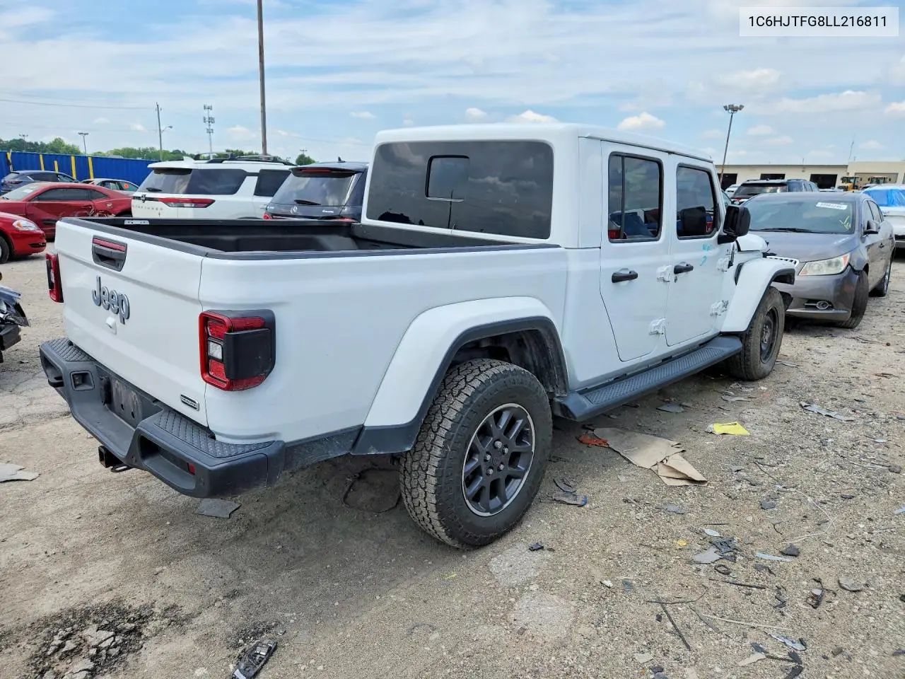 2020 Jeep Gladiator Overland VIN: 1C6HJTFG8LL216811 Lot: 59680746