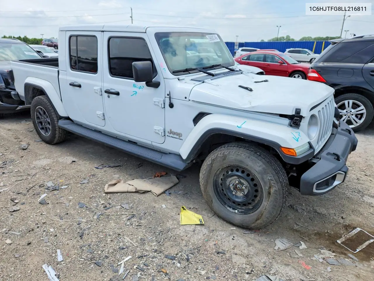2020 Jeep Gladiator Overland VIN: 1C6HJTFG8LL216811 Lot: 59680746