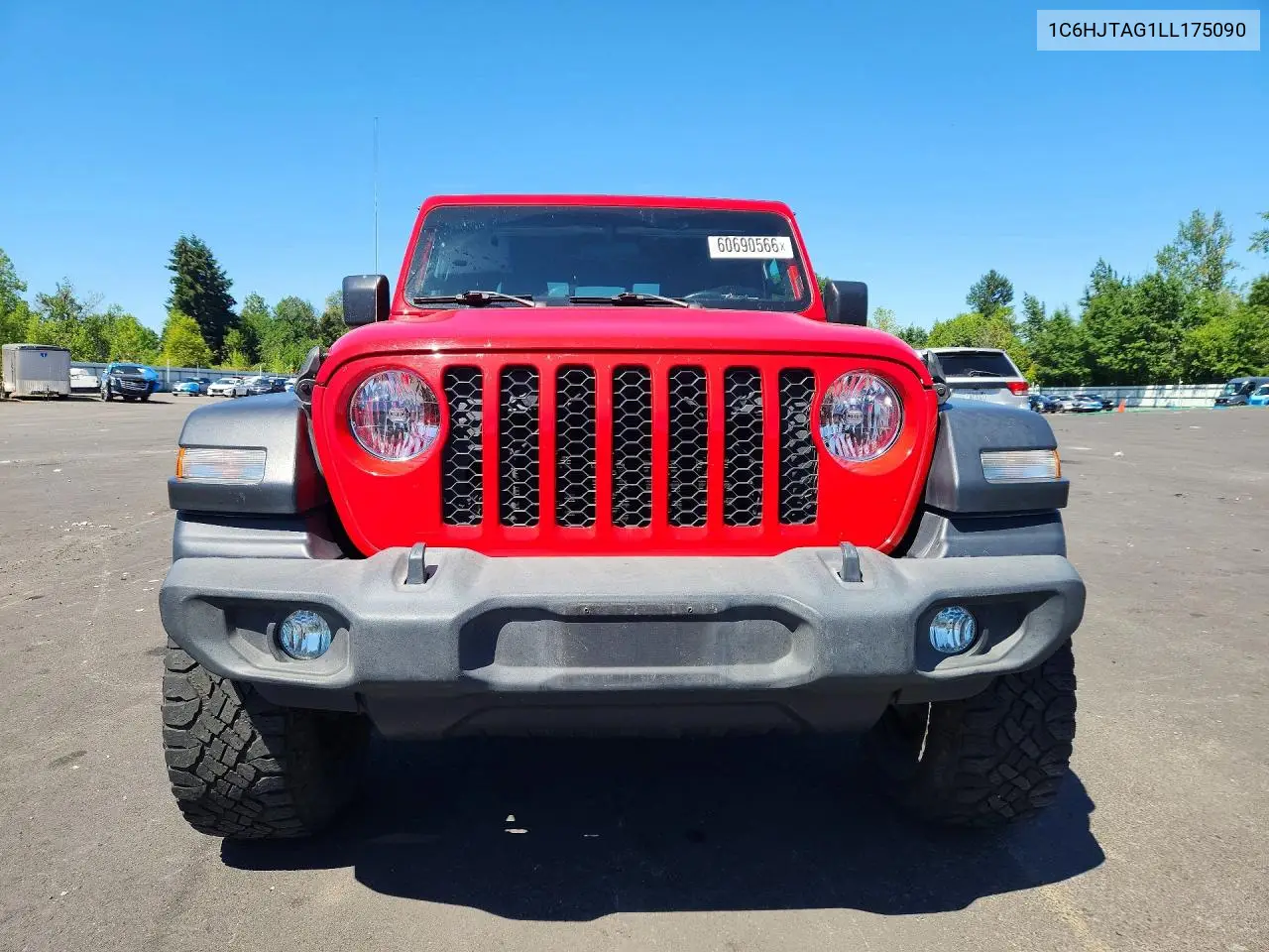 2020 Jeep Gladiator Sport VIN: 1C6HJTAG1LL175090 Lot: 60690566