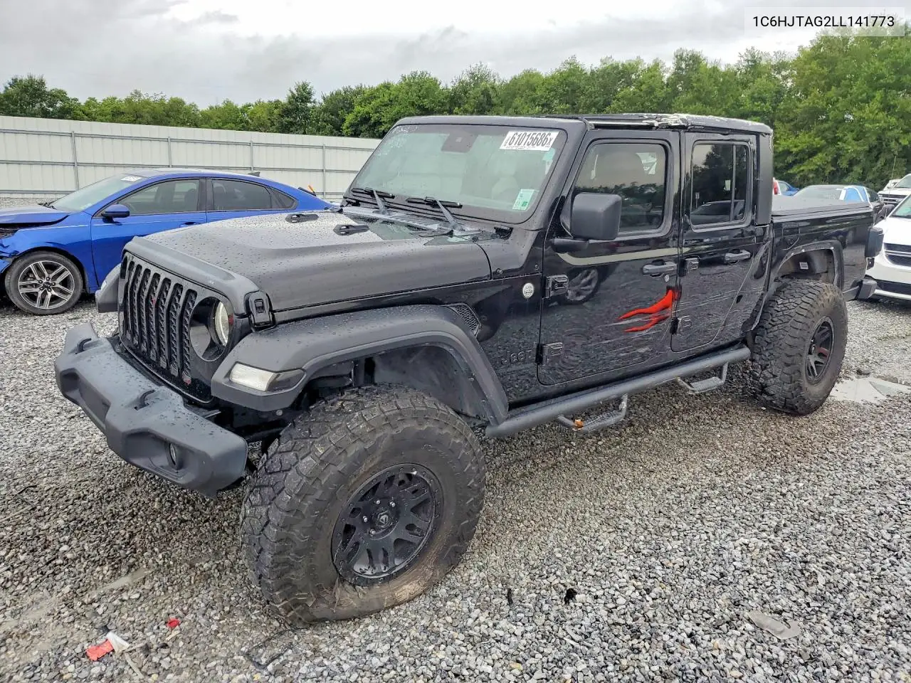 2020 Jeep Gladiator Sport VIN: 1C6HJTAG2LL141773 Lot: 61015686