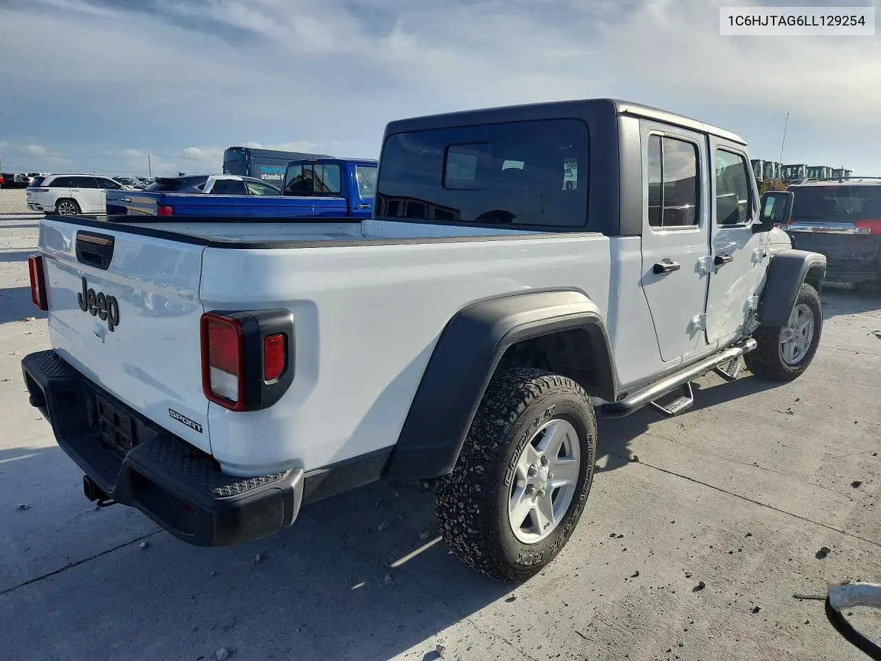 2020 Jeep Gladiator Sport VIN: 1C6HJTAG6LL129254 Lot: 61049486