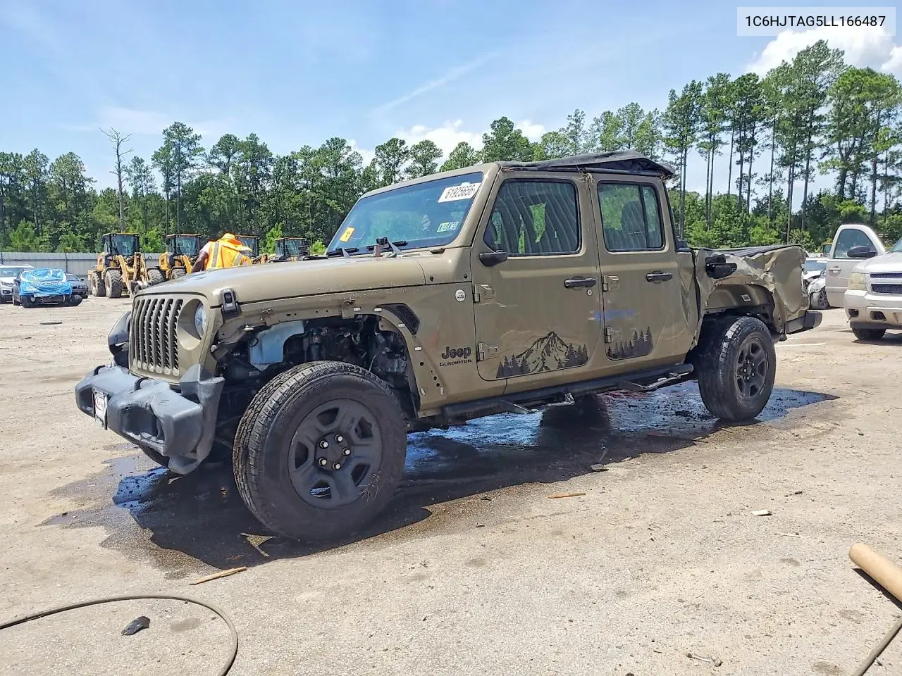 2020 Jeep Gladiator Sport VIN: 1C6HJTAG5LL166487 Lot: 61925656