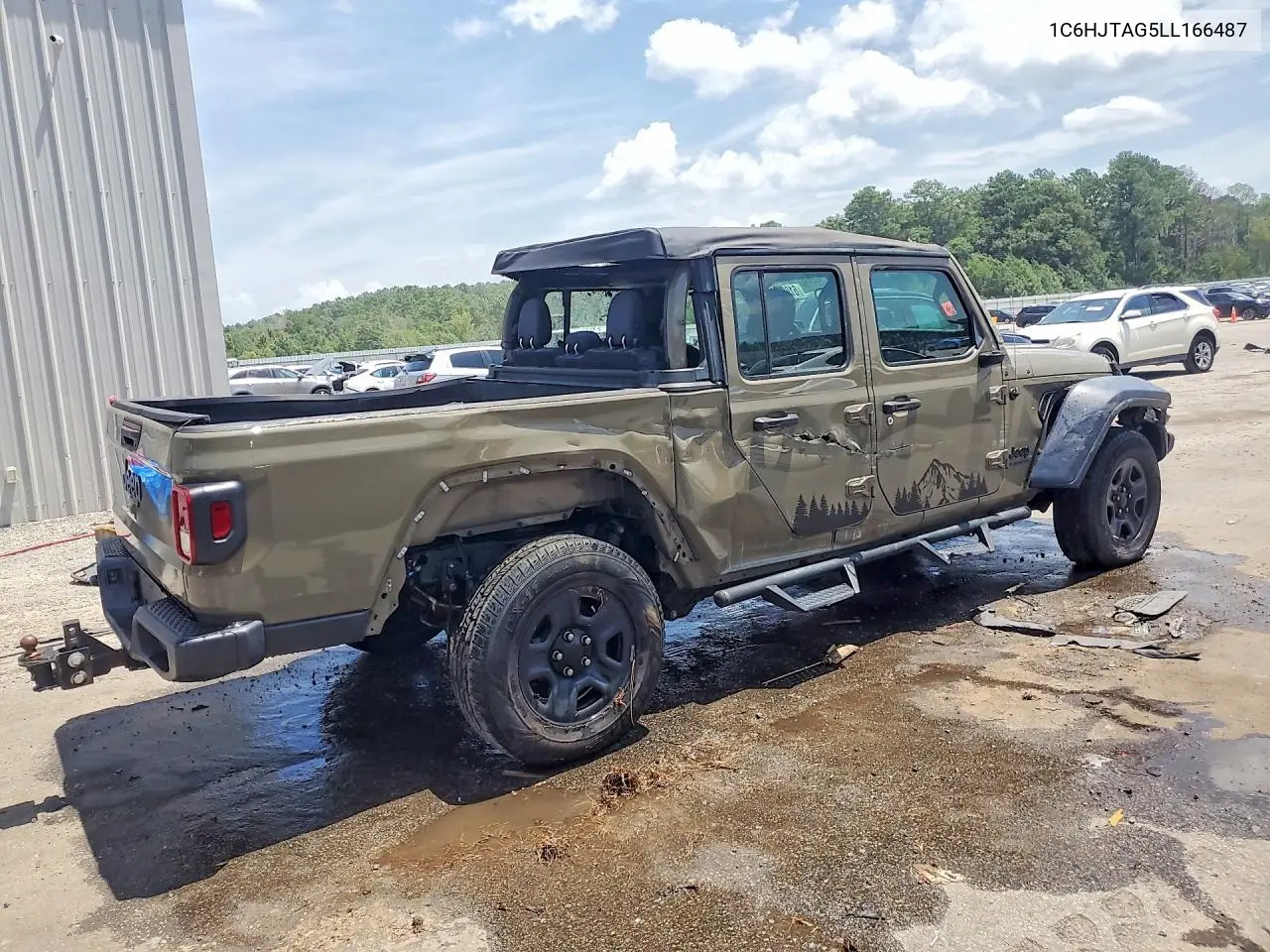 2020 Jeep Gladiator Sport VIN: 1C6HJTAG5LL166487 Lot: 61925656