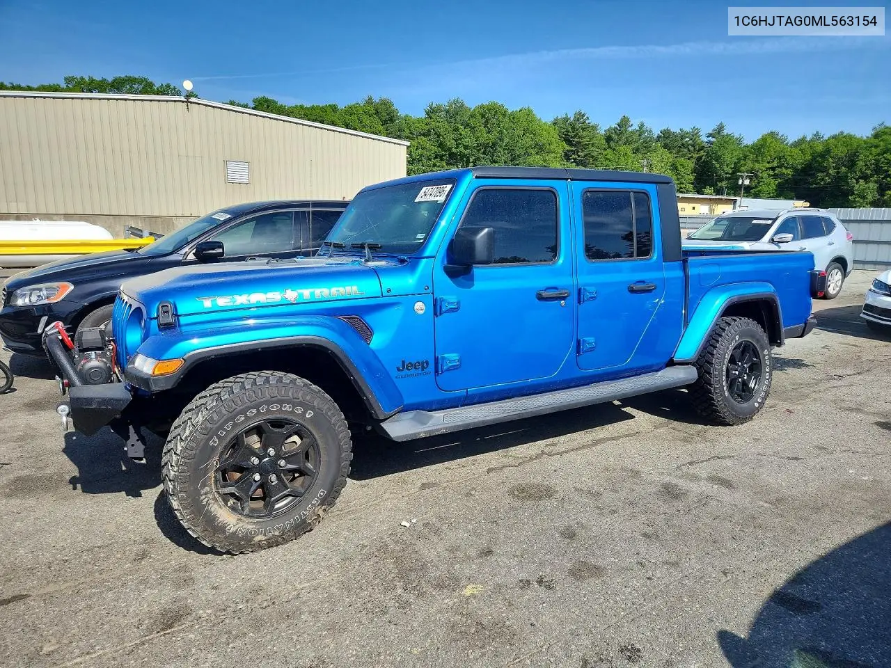 2021 Jeep Gladiator Sport VIN: 1C6HJTAG0ML563154 Lot: 54747096