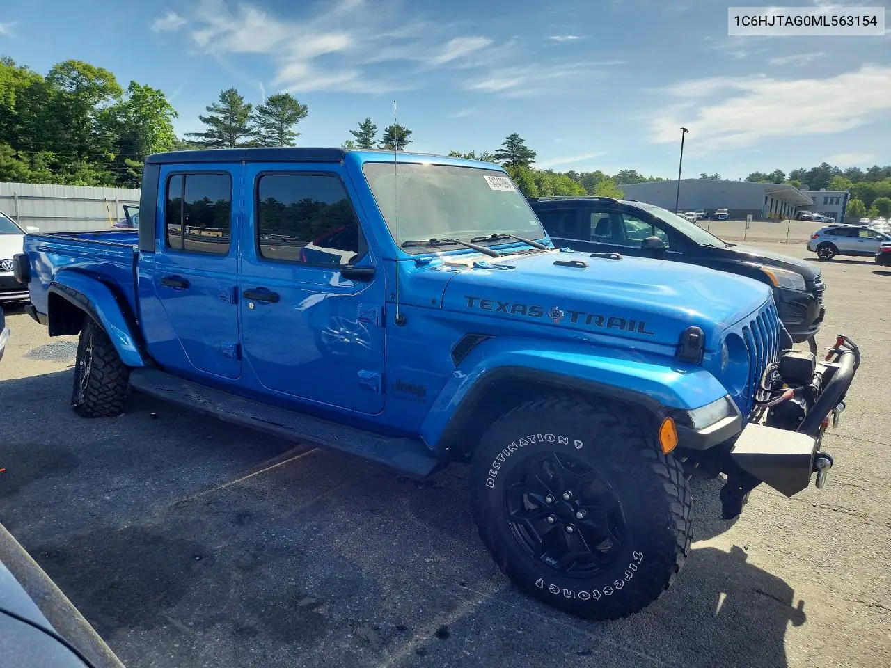 2021 Jeep Gladiator Sport VIN: 1C6HJTAG0ML563154 Lot: 54747096