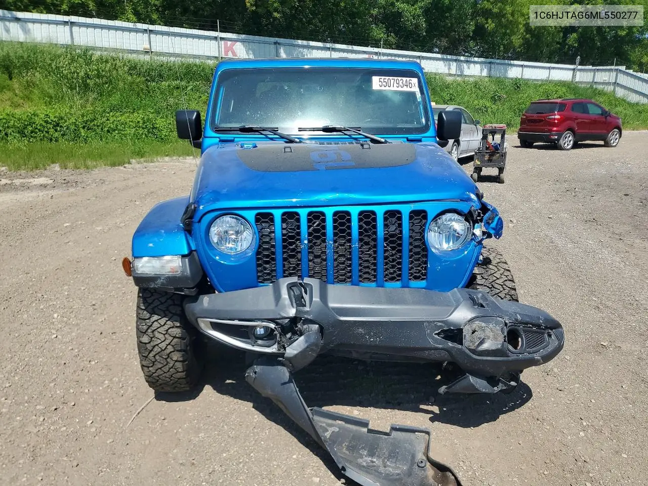 2021 Jeep Gladiator Sport VIN: 1C6HJTAG6ML550277 Lot: 55079346