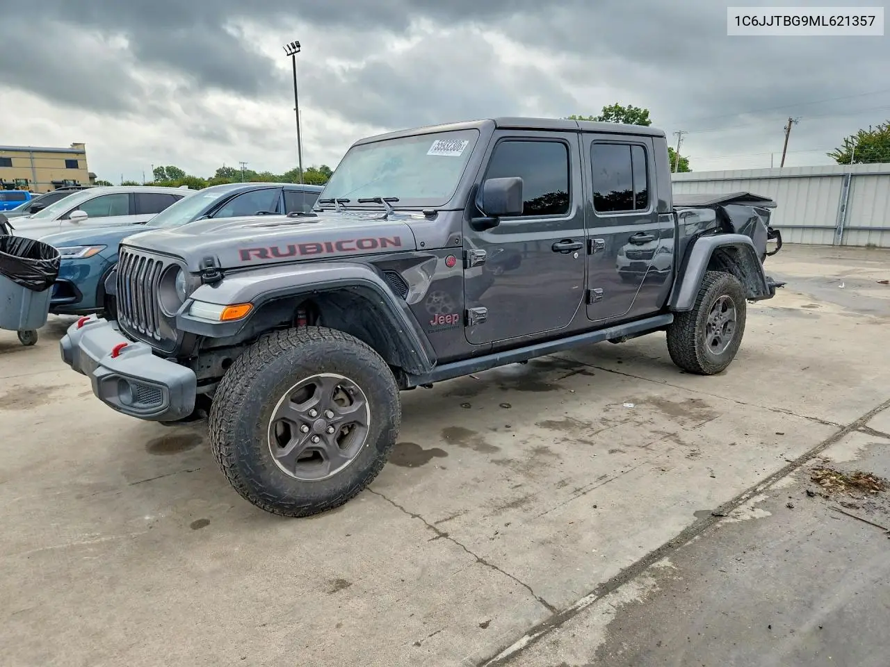 2021 Jeep Gladiator Rubicon VIN: 1C6JJTBG9ML621357 Lot: 55932306