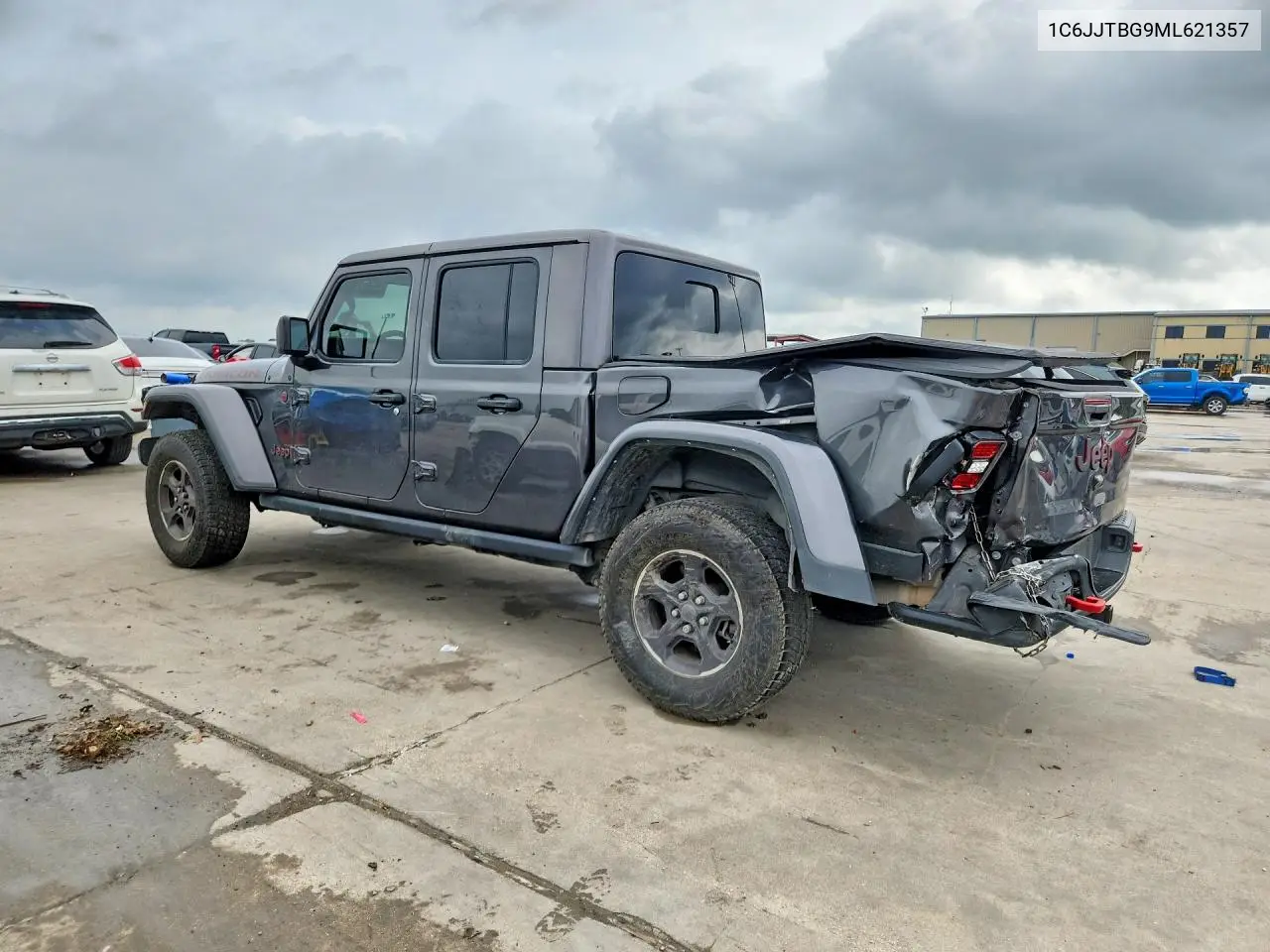 2021 Jeep Gladiator Rubicon VIN: 1C6JJTBG9ML621357 Lot: 55932306