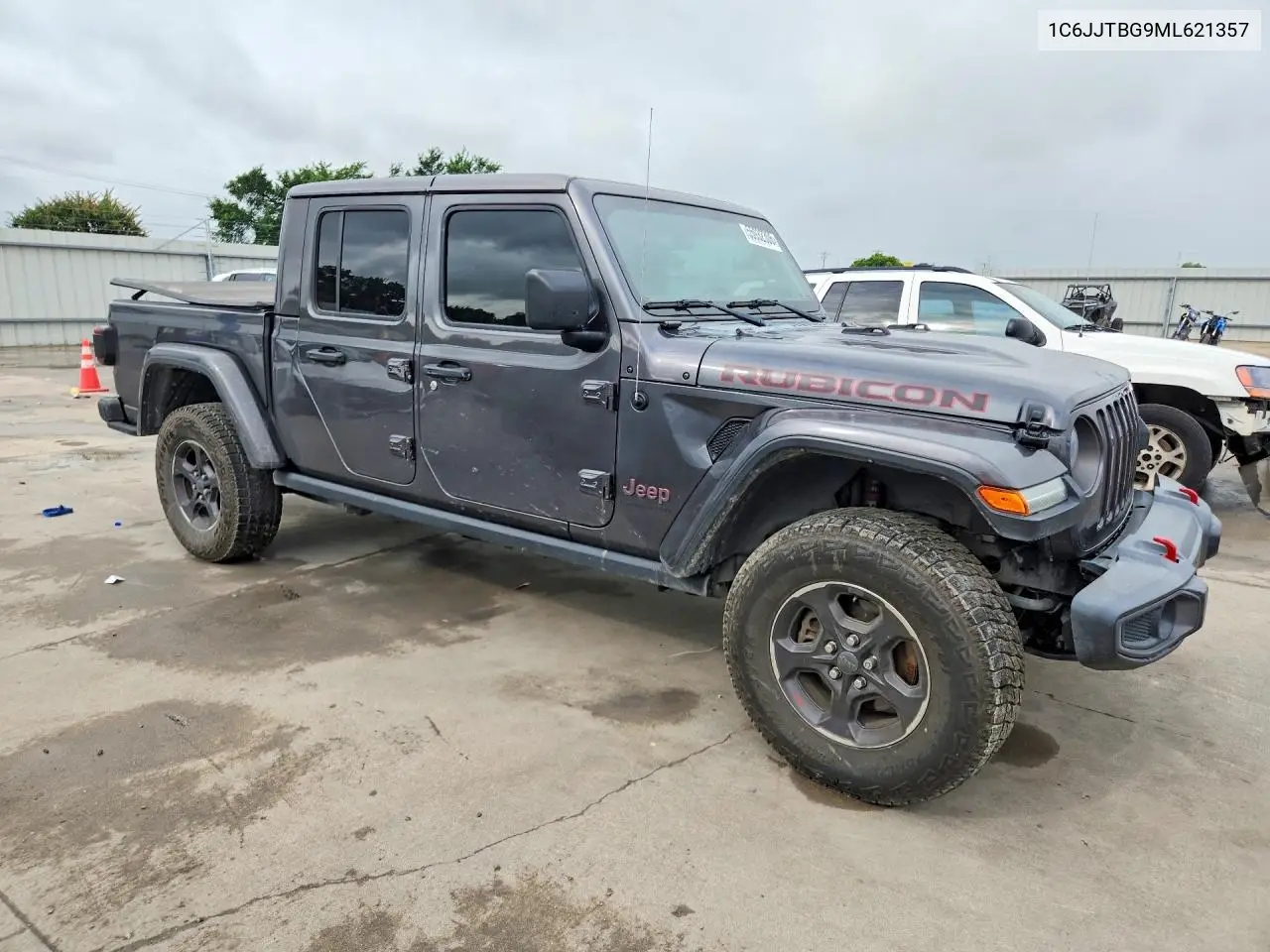2021 Jeep Gladiator Rubicon VIN: 1C6JJTBG9ML621357 Lot: 55932306