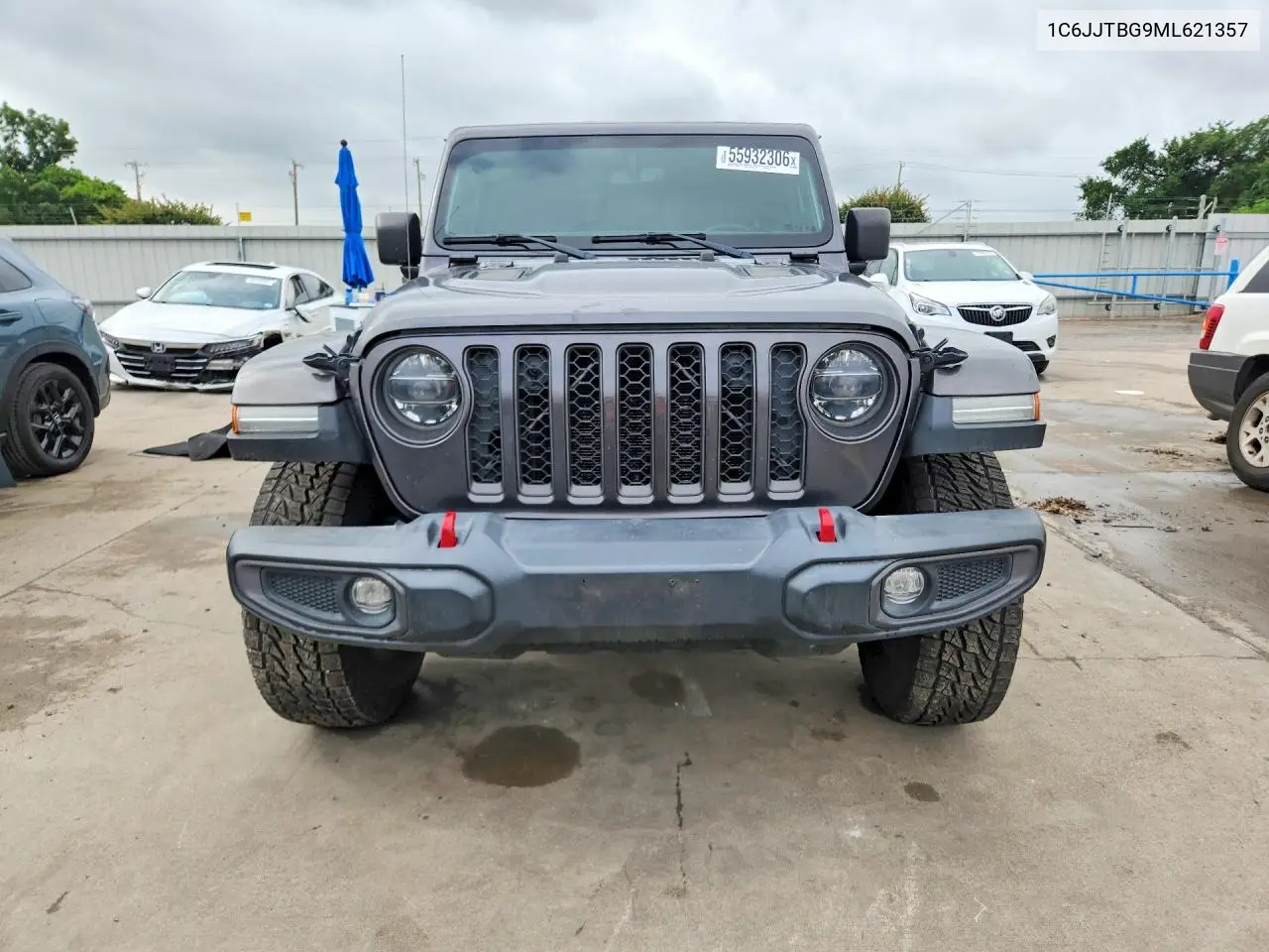 2021 Jeep Gladiator Rubicon VIN: 1C6JJTBG9ML621357 Lot: 55932306