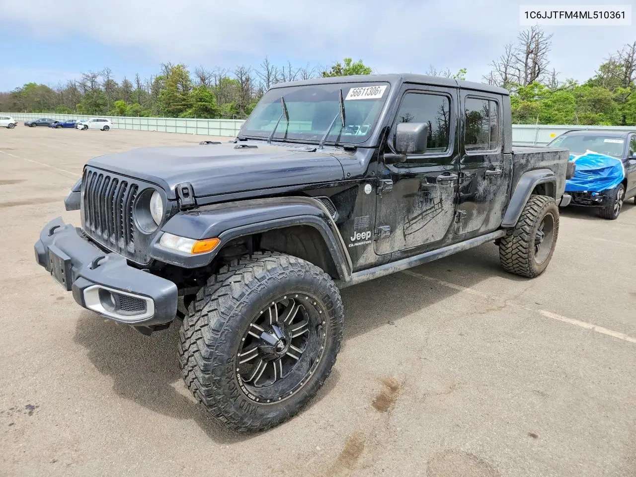 2021 Jeep Gladiator Overland VIN: 1C6JJTFM4ML510361 Lot: 56611306