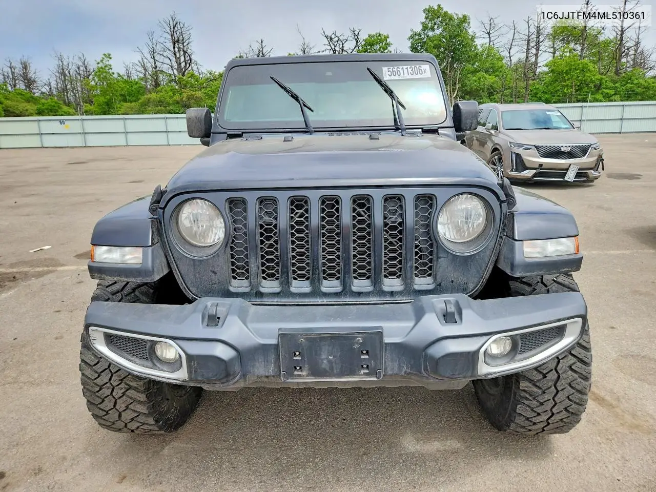 2021 Jeep Gladiator Overland VIN: 1C6JJTFM4ML510361 Lot: 56611306