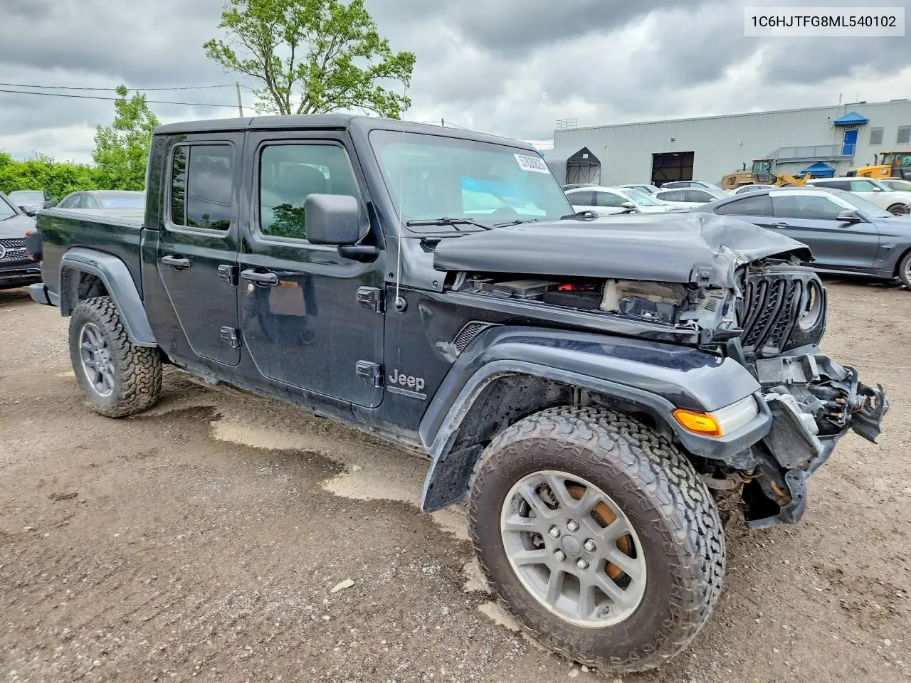 2021 Jeep Gladiator Overland VIN: 1C6HJTFG8ML540102 Lot: 57830826