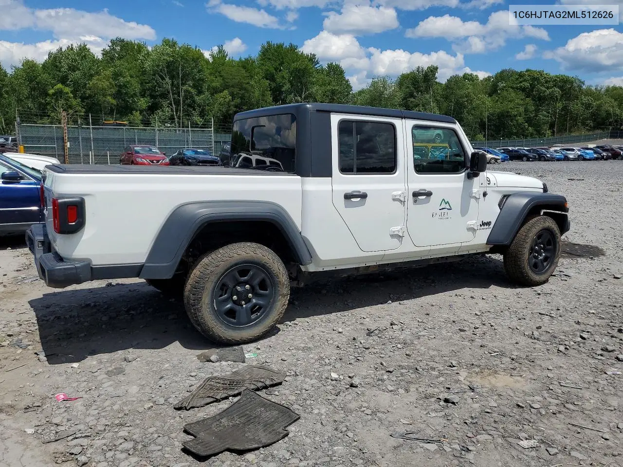 2021 Jeep Gladiator Sport VIN: 1C6HJTAG2ML512626 Lot: 58146336