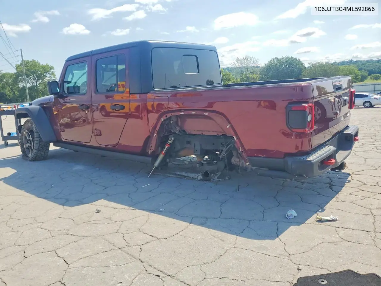 2021 Jeep Gladiator Rubicon VIN: 1C6JJTBG4ML592866 Lot: 58485816