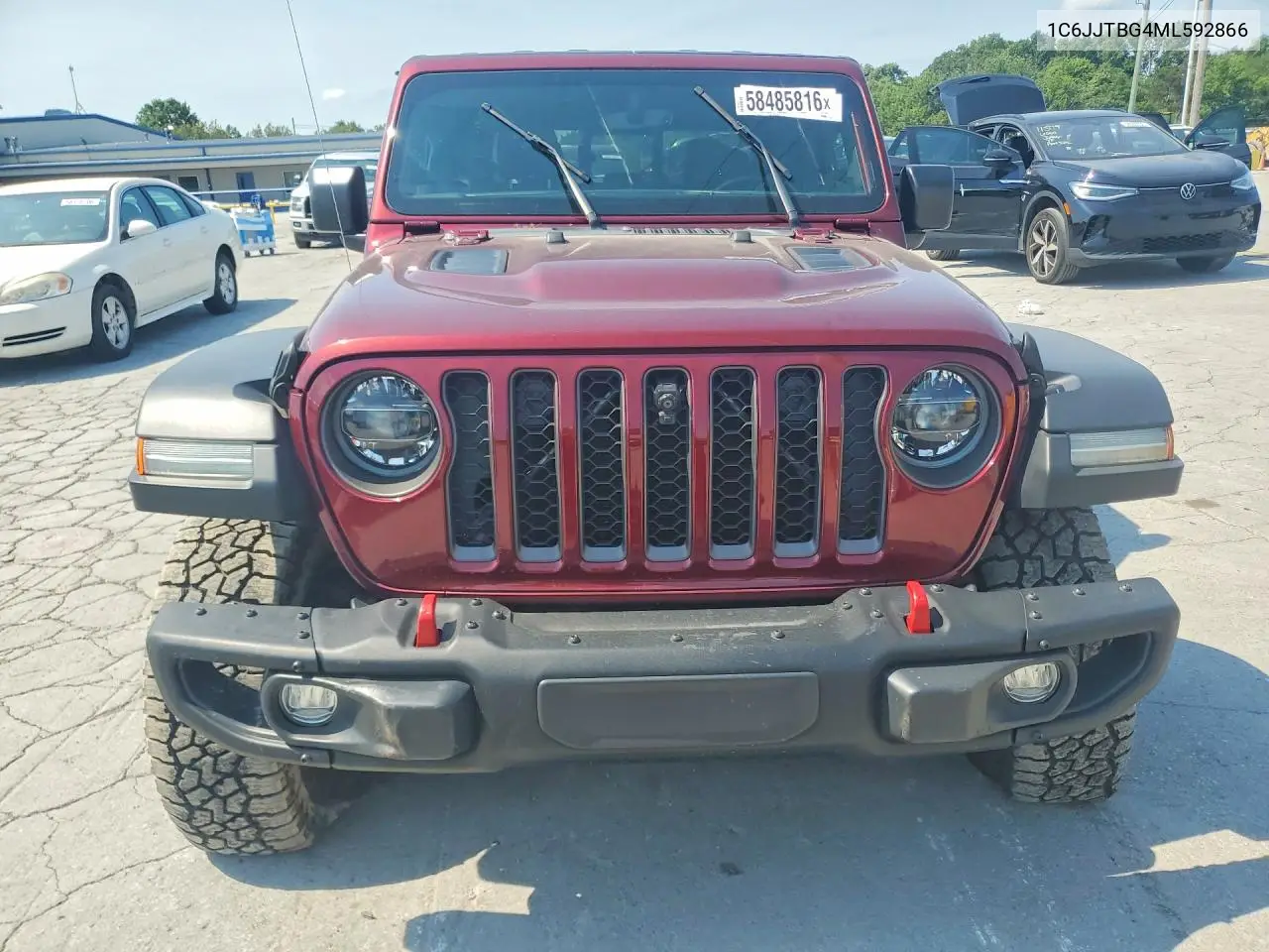 2021 Jeep Gladiator Rubicon VIN: 1C6JJTBG4ML592866 Lot: 58485816