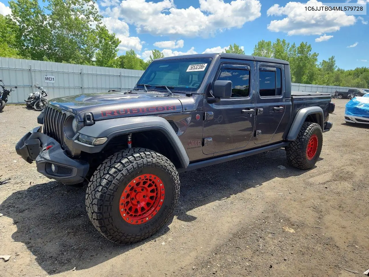 2021 Jeep Gladiator Rubicon VIN: 1C6JJTBG4ML579728 Lot: 58532386