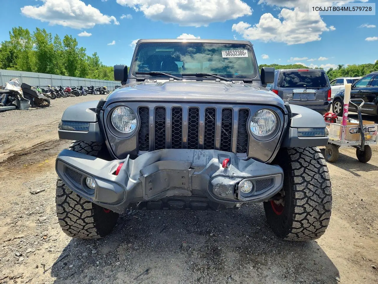 2021 Jeep Gladiator Rubicon VIN: 1C6JJTBG4ML579728 Lot: 58532386