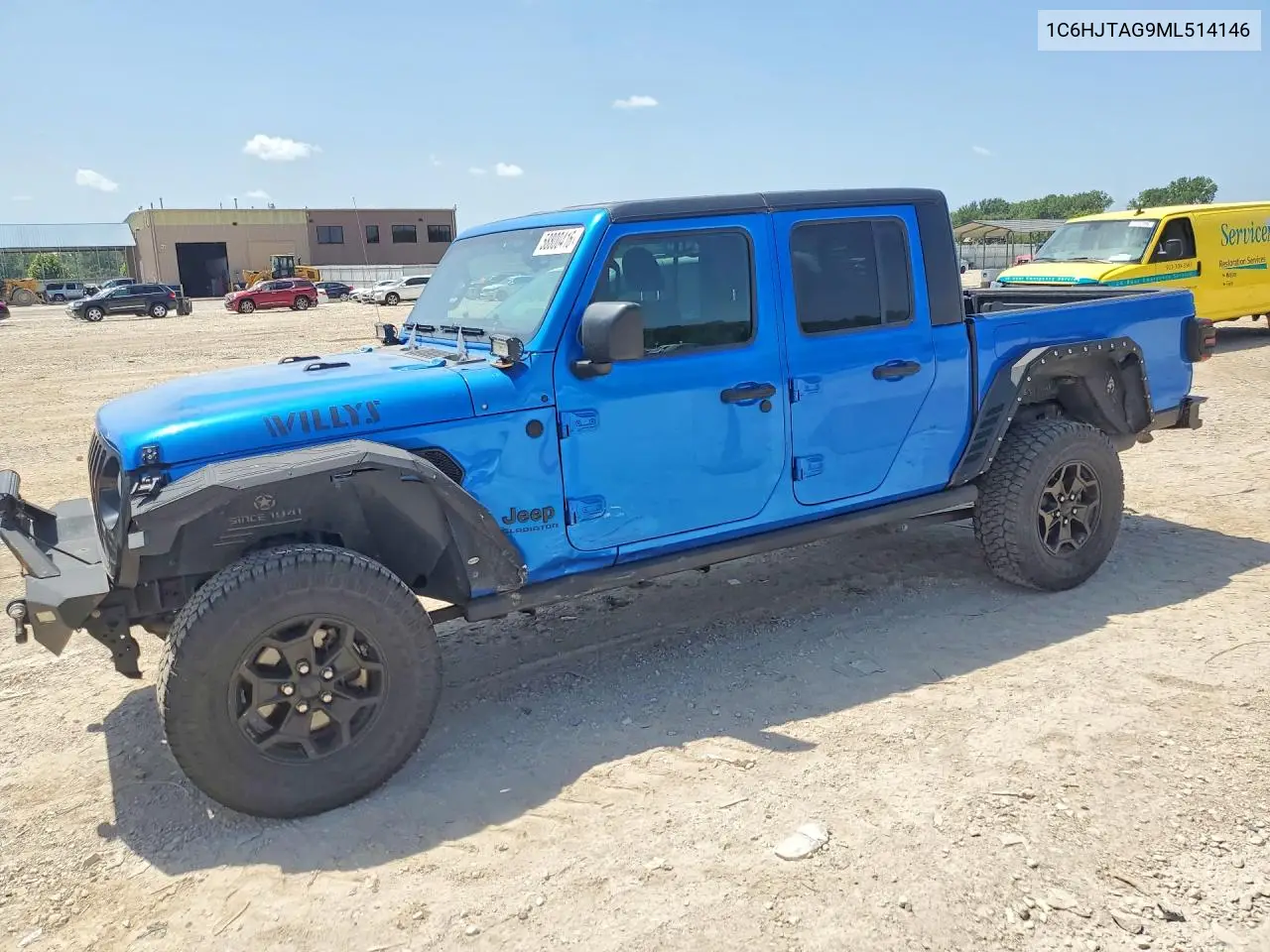 2021 Jeep Gladiator Sport VIN: 1C6HJTAG9ML514146 Lot: 58800416