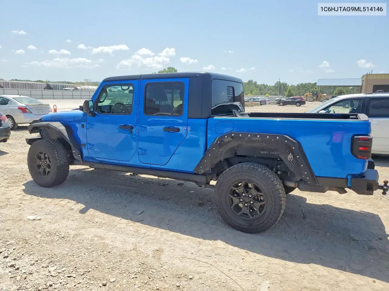 2021 Jeep Gladiator Sport VIN: 1C6HJTAG9ML514146 Lot: 58800416