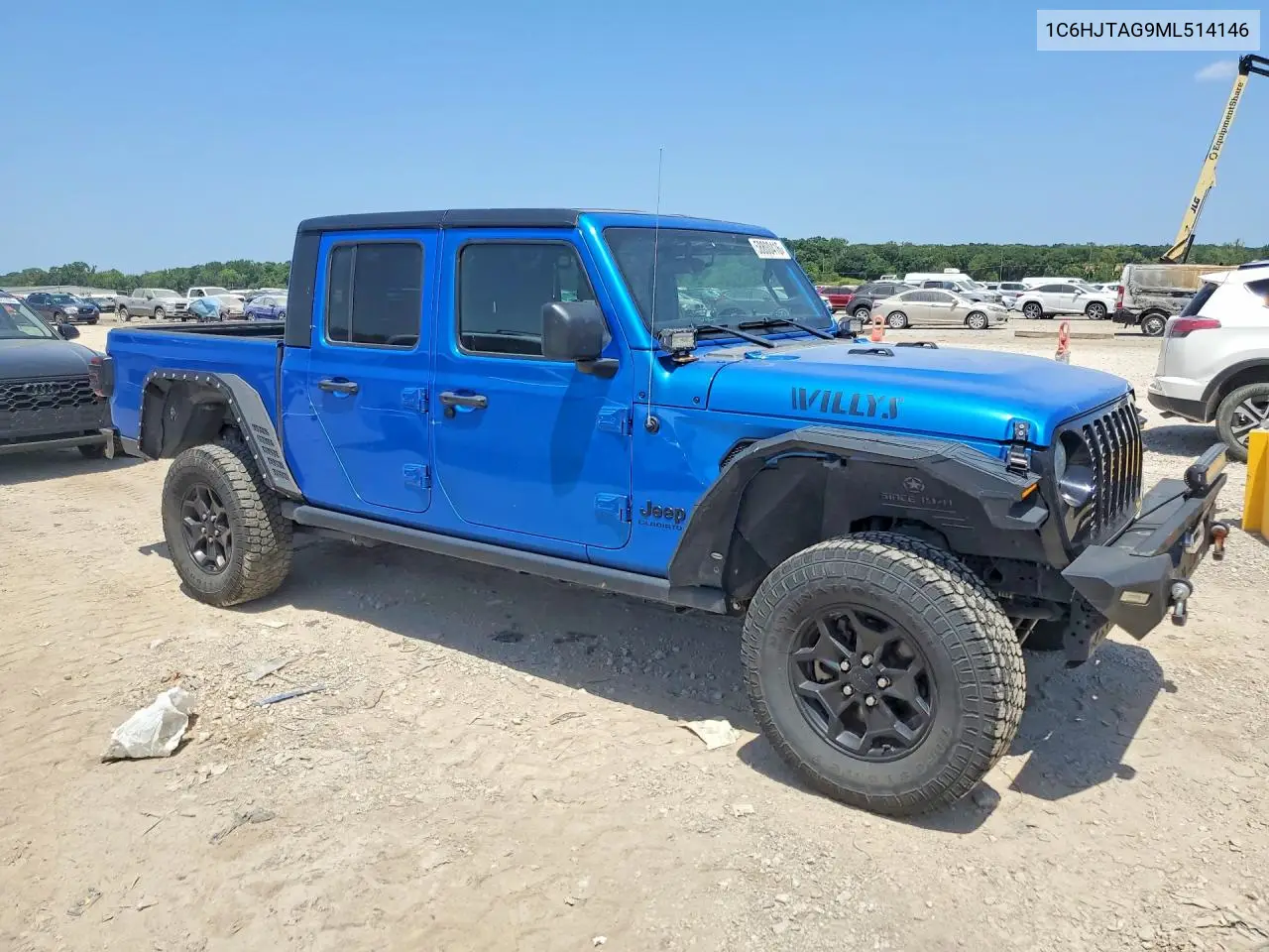 2021 Jeep Gladiator Sport VIN: 1C6HJTAG9ML514146 Lot: 58800416