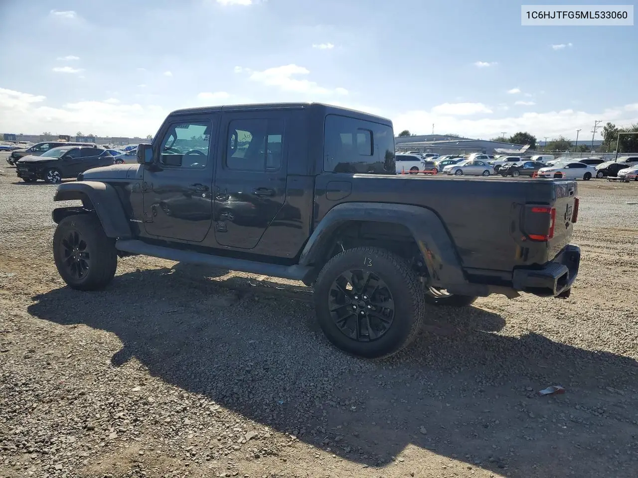 2021 Jeep Gladiator Overland VIN: 1C6HJTFG5ML533060 Lot: 59005426
