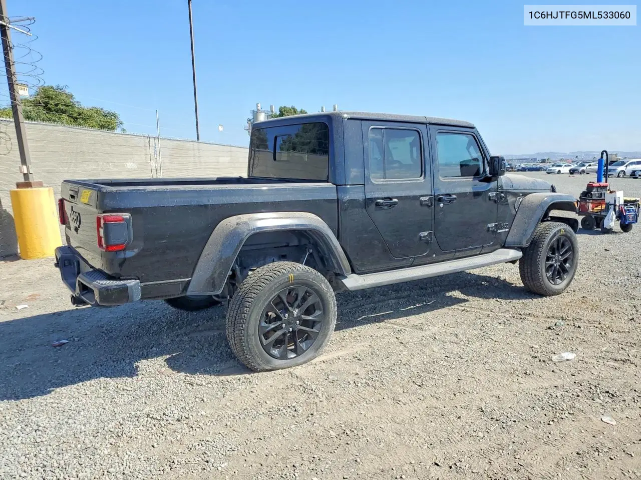 2021 Jeep Gladiator Overland VIN: 1C6HJTFG5ML533060 Lot: 59005426