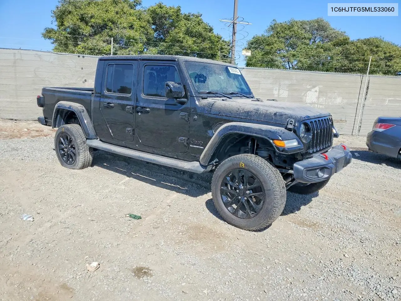2021 Jeep Gladiator Overland VIN: 1C6HJTFG5ML533060 Lot: 59005426