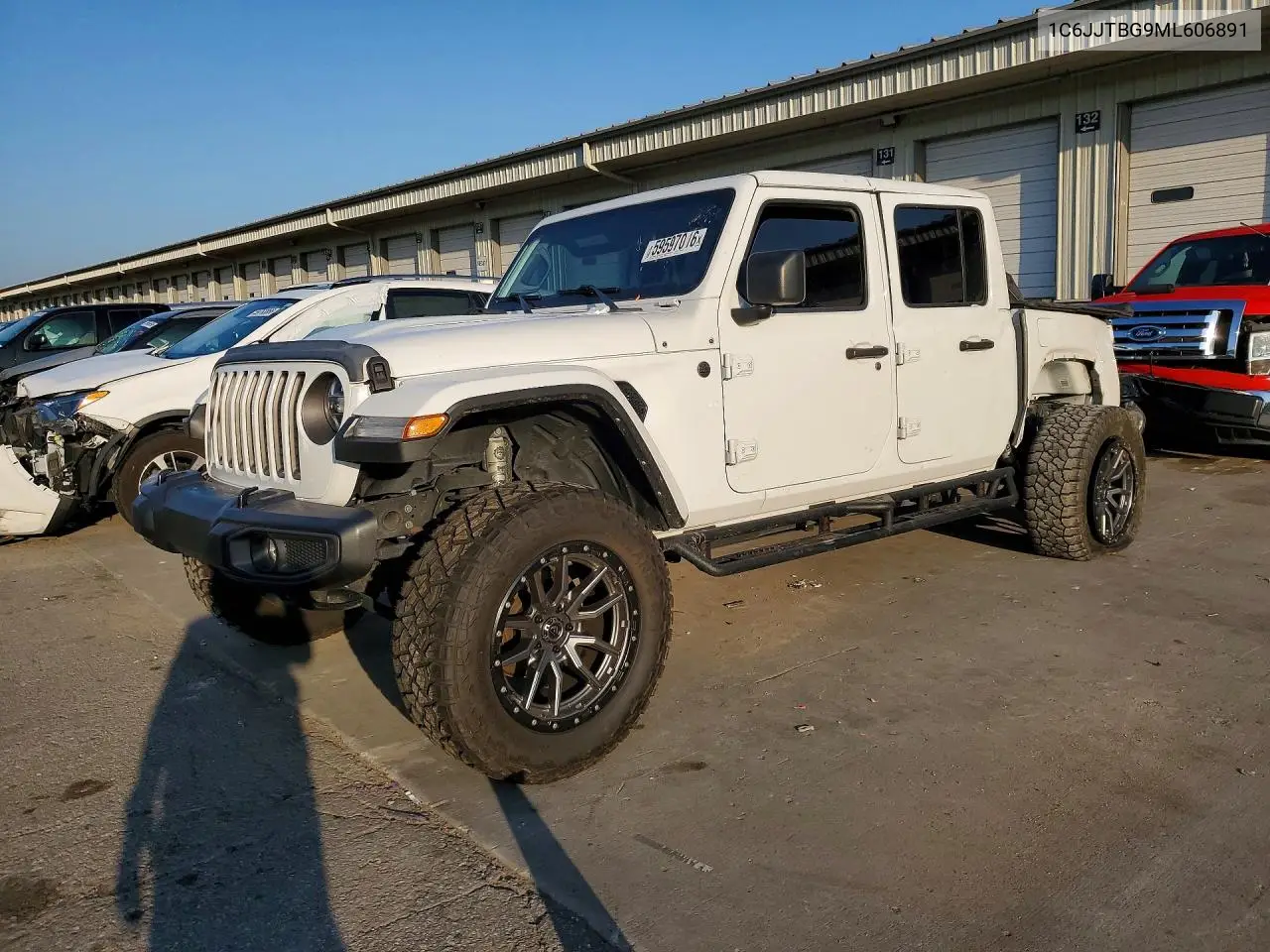 2021 Jeep Gladiator Rubicon VIN: 1C6JJTBG9ML606891 Lot: 59597016