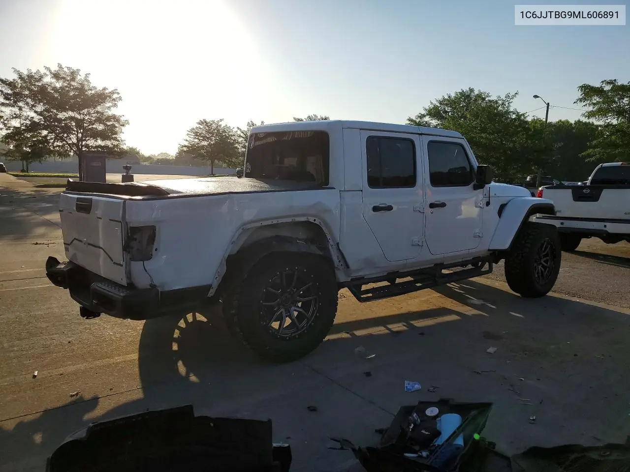 2021 Jeep Gladiator Rubicon VIN: 1C6JJTBG9ML606891 Lot: 59597016