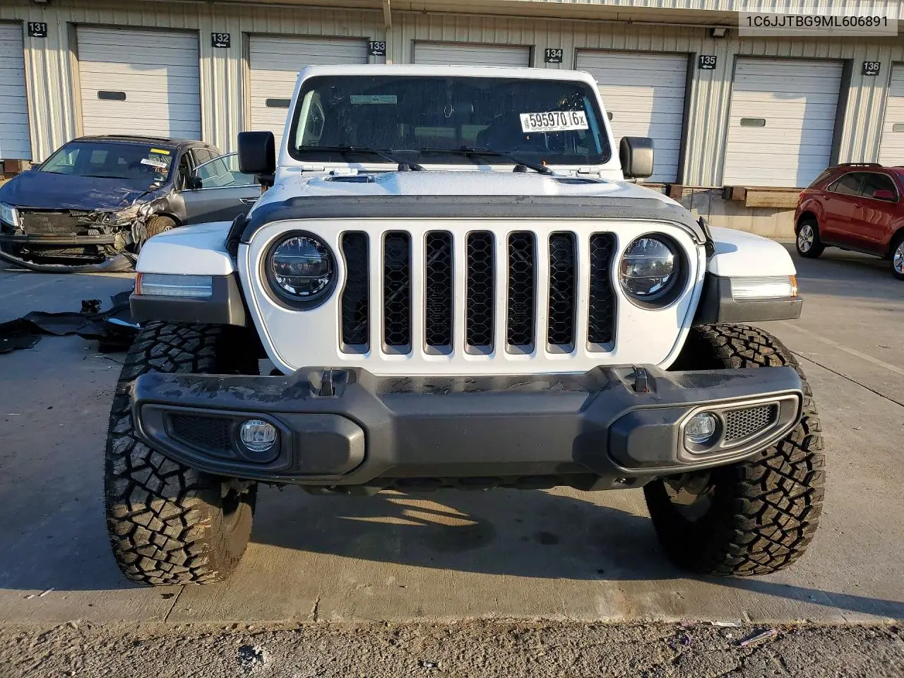 2021 Jeep Gladiator Rubicon VIN: 1C6JJTBG9ML606891 Lot: 59597016