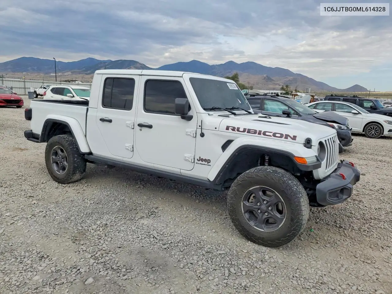 2021 Jeep Gladiator Rubicon VIN: 1C6JJTBG0ML614328 Lot: 59992506