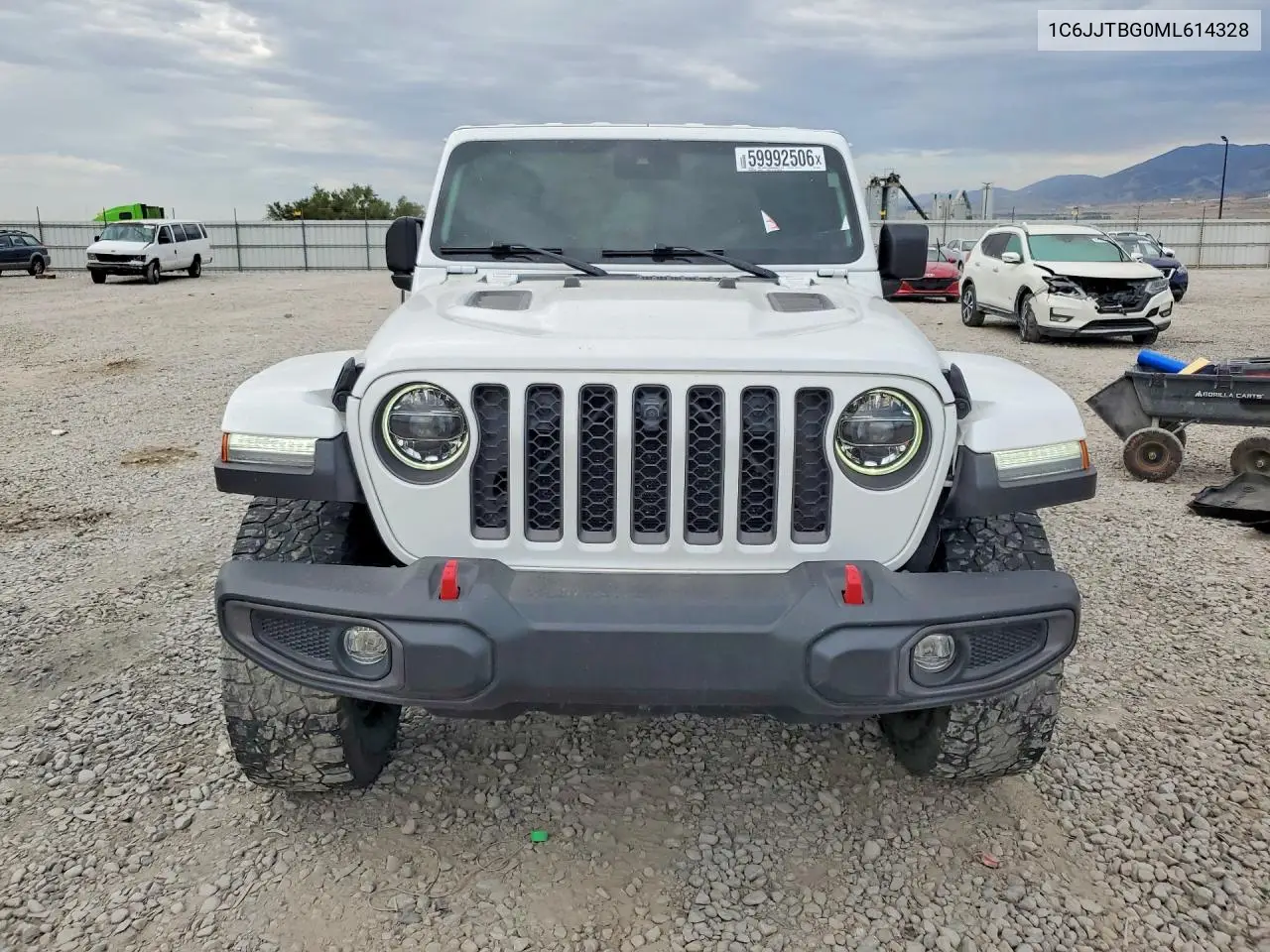 2021 Jeep Gladiator Rubicon VIN: 1C6JJTBG0ML614328 Lot: 59992506