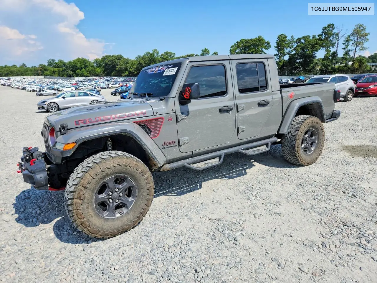2021 Jeep Gladiator Rubicon VIN: 1C6JJTBG9ML505947 Lot: 60154416
