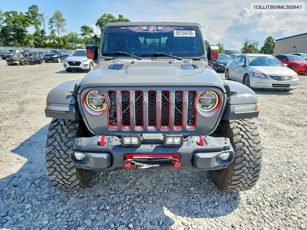 2021 Jeep Gladiator Rubicon VIN: 1C6JJTBG9ML505947 Lot: 60154416