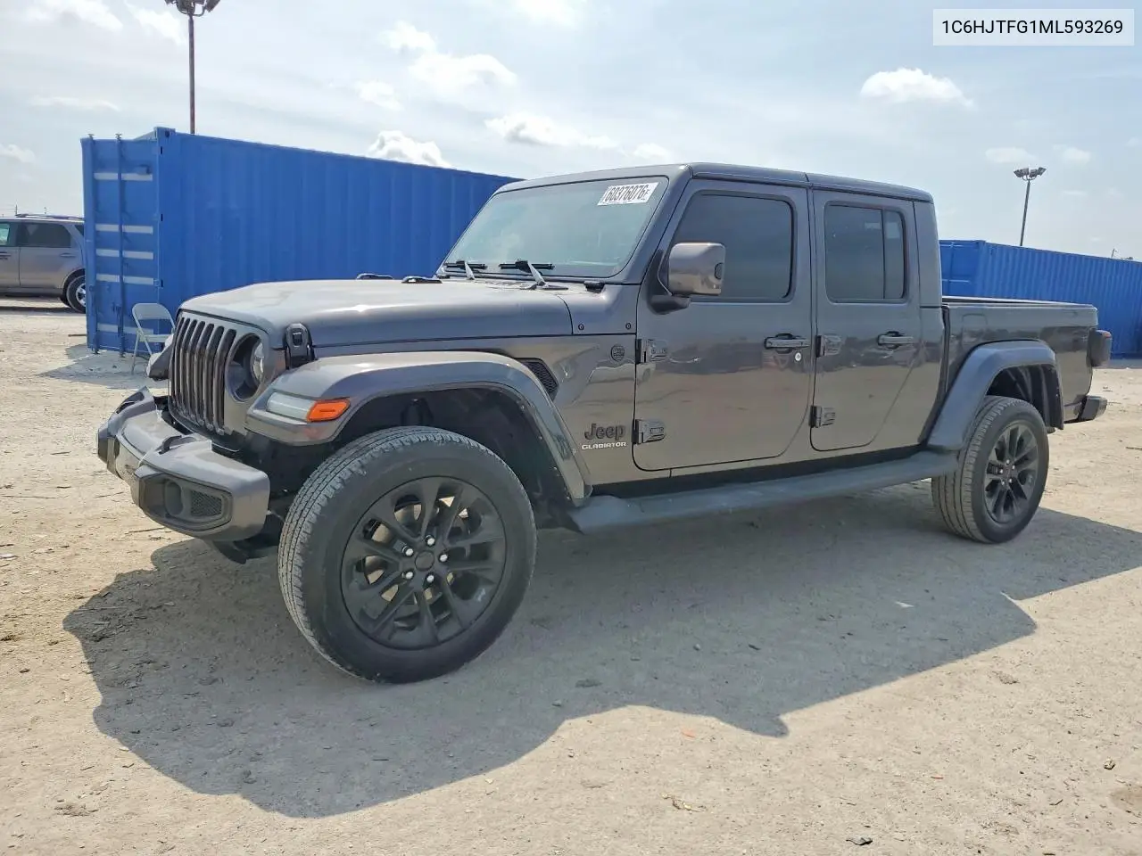 2021 Jeep Gladiator Overland VIN: 1C6HJTFG1ML593269 Lot: 60376076