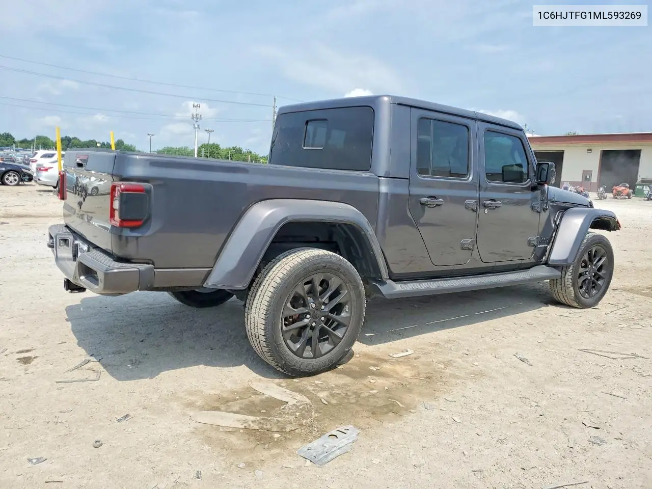 2021 Jeep Gladiator Overland VIN: 1C6HJTFG1ML593269 Lot: 60376076