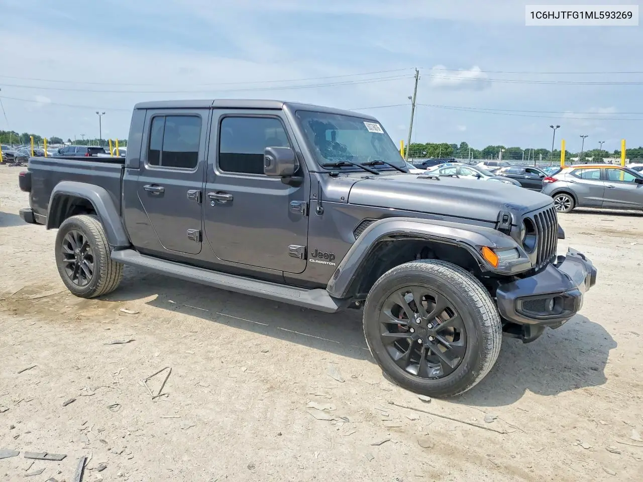 2021 Jeep Gladiator Overland VIN: 1C6HJTFG1ML593269 Lot: 60376076
