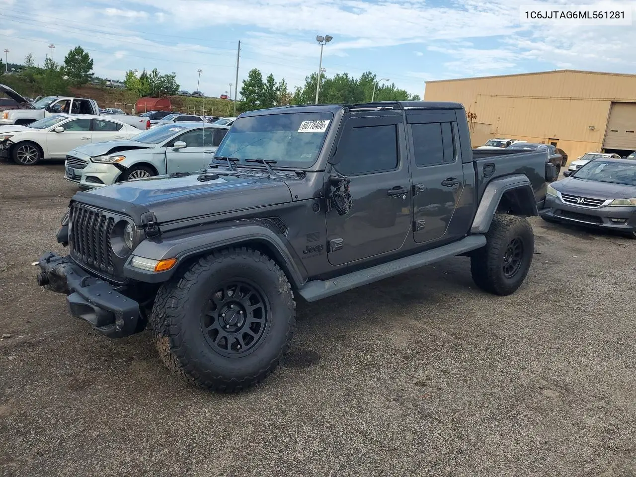 2021 Jeep Gladiator Sport VIN: 1C6JJTAG6ML561281 Lot: 60778406