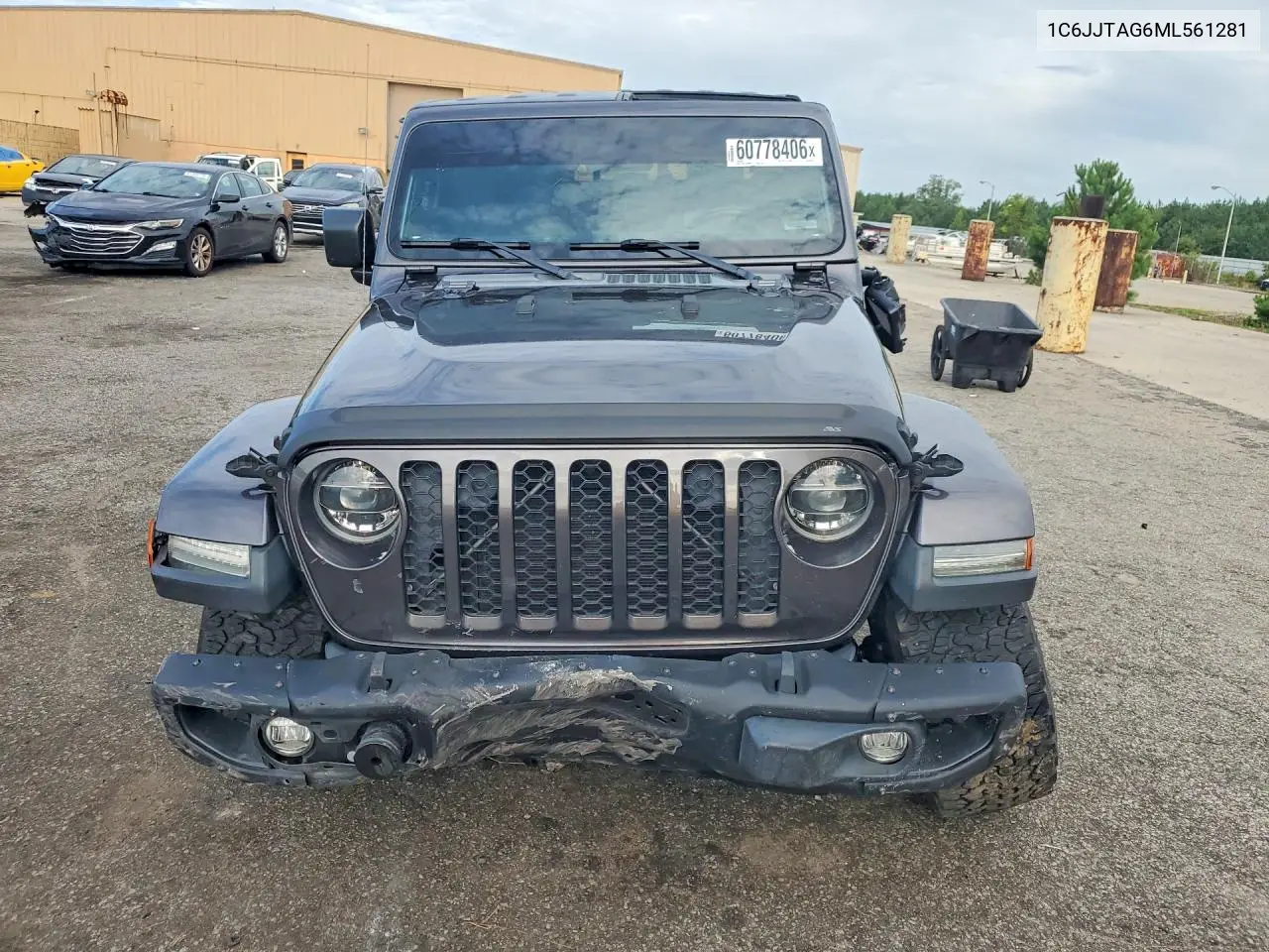 2021 Jeep Gladiator Sport VIN: 1C6JJTAG6ML561281 Lot: 60778406