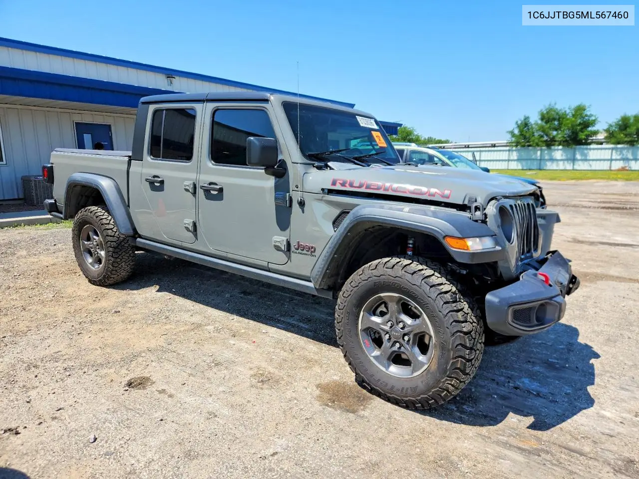 2021 Jeep Gladiator Rubicon VIN: 1C6JJTBG5ML567460 Lot: 61038096