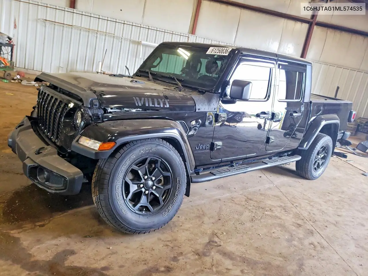 2021 Jeep Gladiator Sport VIN: 1C6HJTAG1ML574535 Lot: 61250836