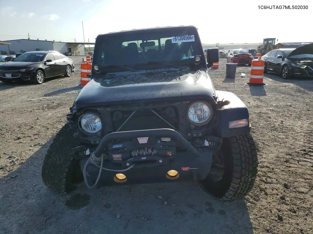 2021 Jeep Gladiator Sport VIN: 1C6HJTAG7ML502030 Lot: 61388566