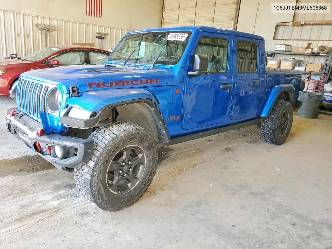 2021 Jeep Gladiator Rubicon VIN: 1C6JJTBM3ML605368 Lot: 61899336