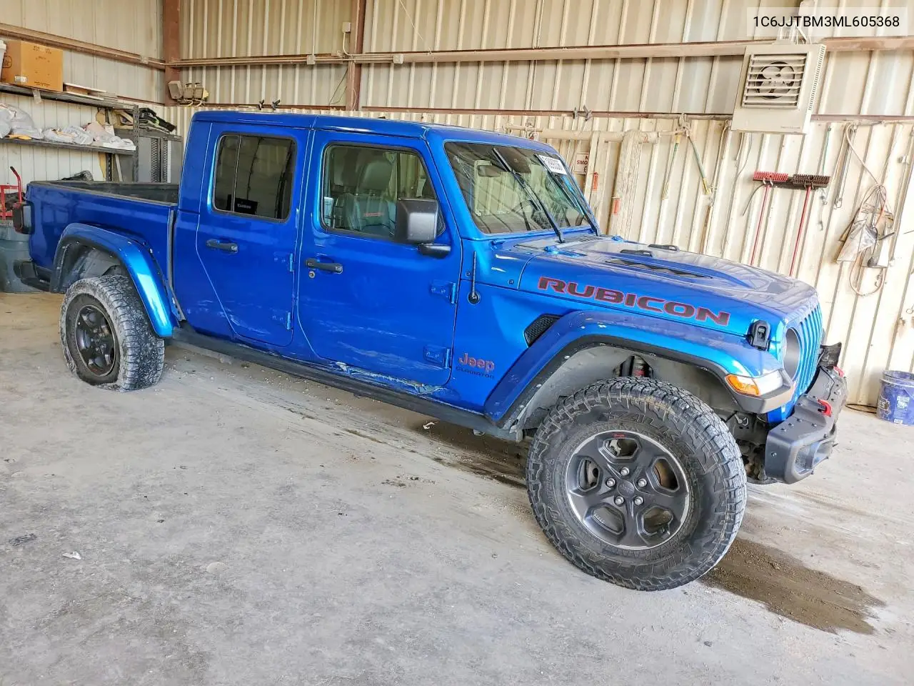 2021 Jeep Gladiator Rubicon VIN: 1C6JJTBM3ML605368 Lot: 61899336