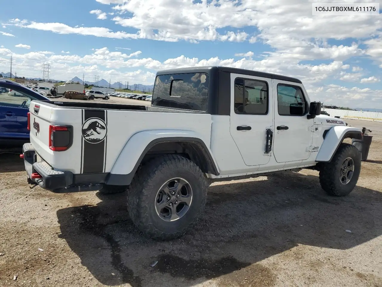 2021 Jeep Gladiator Rubicon VIN: 1C6JJTBGXML611176 Lot: 80530765