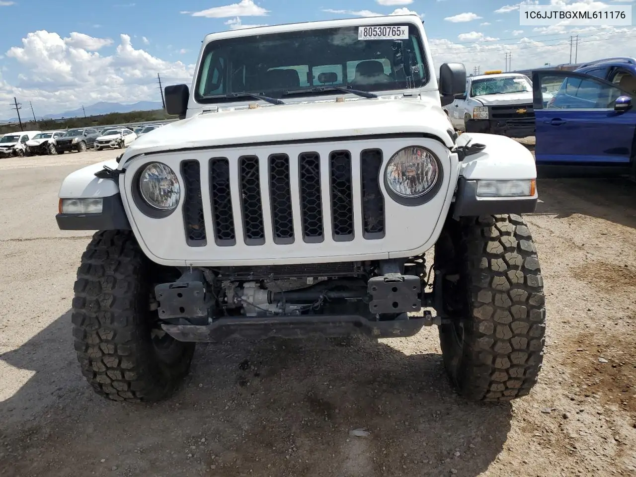 2021 Jeep Gladiator Rubicon VIN: 1C6JJTBGXML611176 Lot: 80530765
