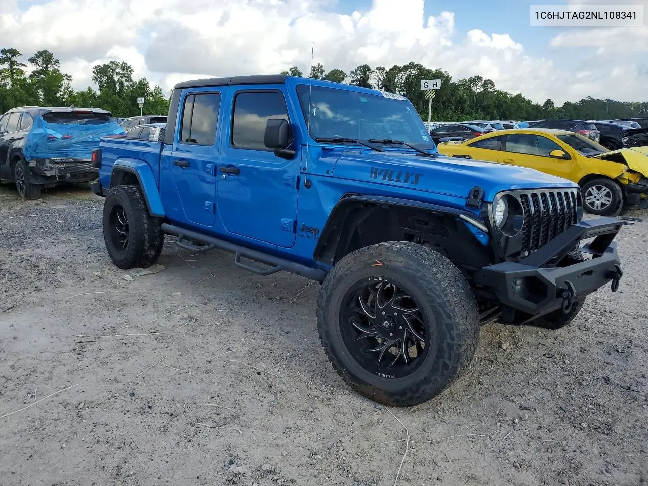 2022 Jeep Gladiator Sport VIN: 1C6HJTAG2NL108341 Lot: 57197596