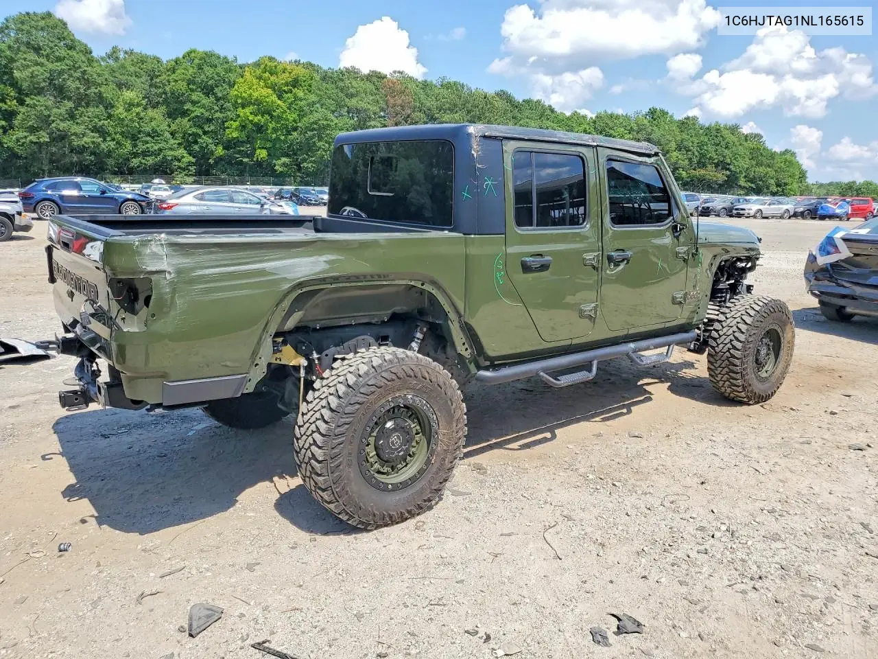 2022 Jeep Gladiator Sport VIN: 1C6HJTAG1NL165615 Lot: 58707626