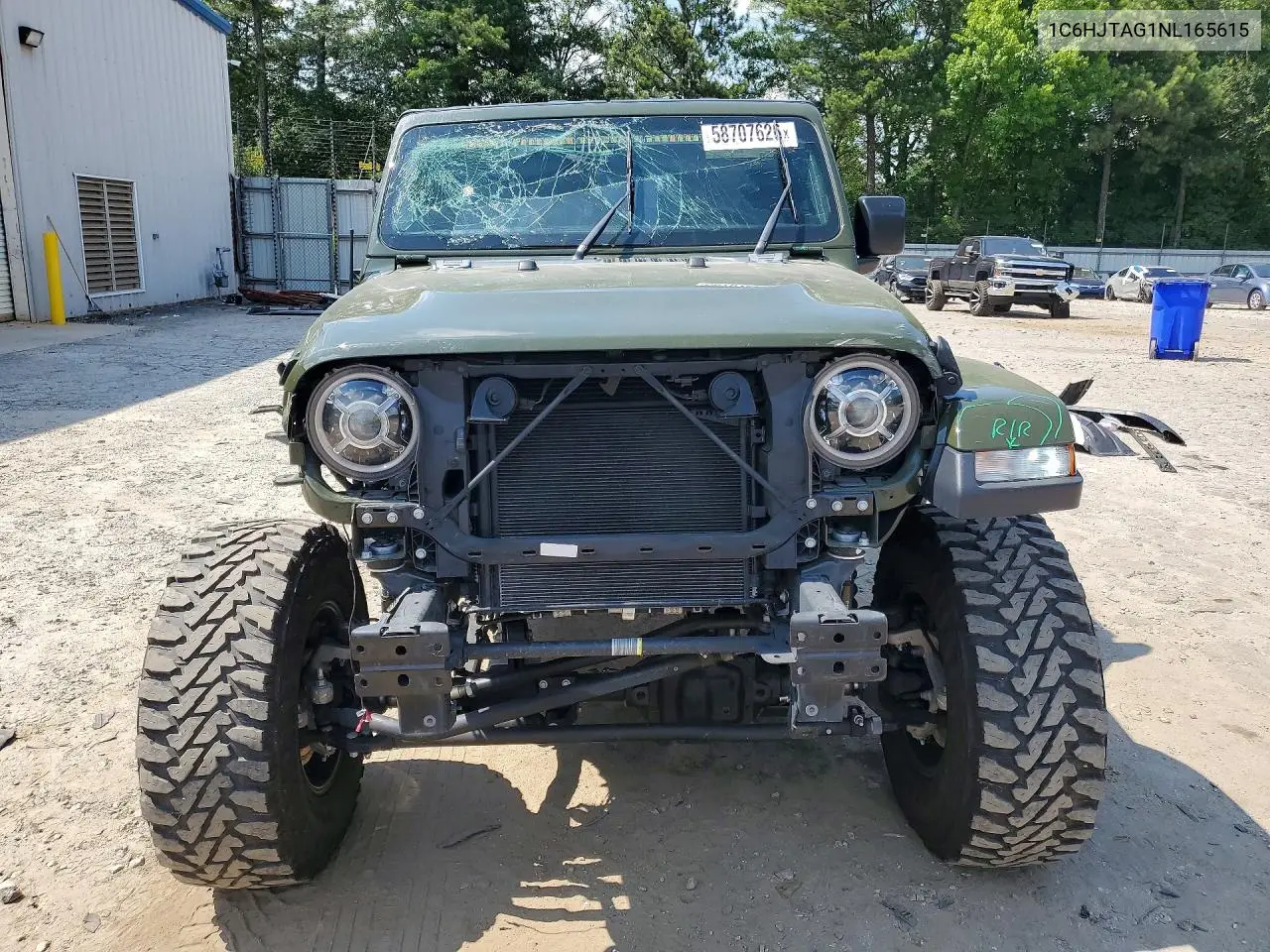 2022 Jeep Gladiator Sport VIN: 1C6HJTAG1NL165615 Lot: 58707626